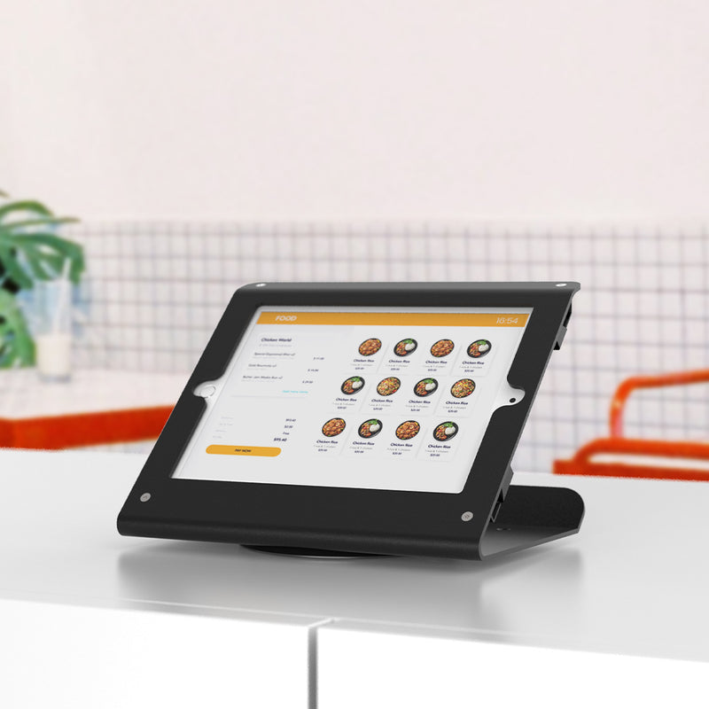 Beelta Tablet Soporte de Pared para iPad de 10.2 Pulgadas 7ª/8ª/9ª  Generación, Antirrobo iPad Kiosco Soporte de Pared para Negocios y Hogar