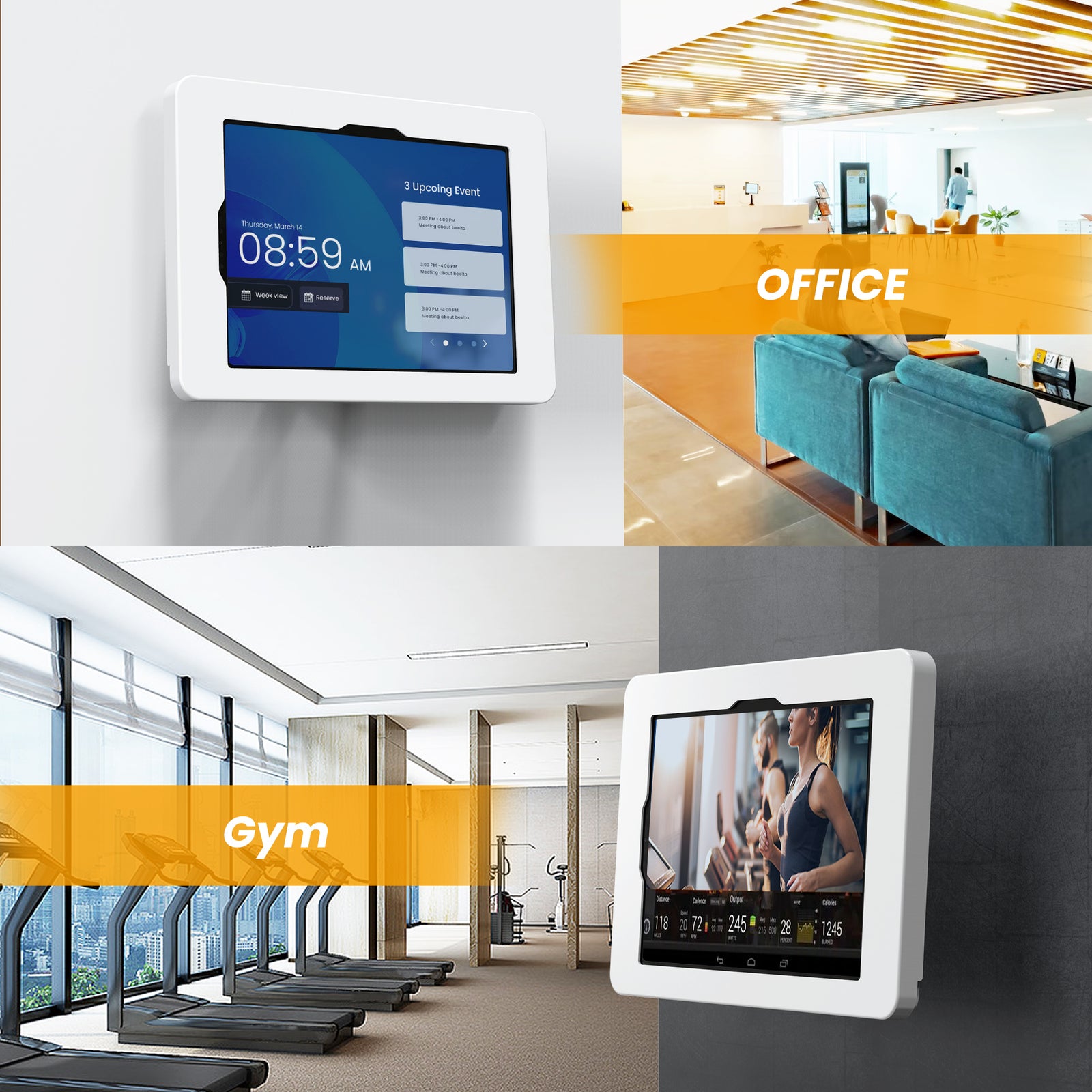 Beelta Kiosque Sécurité Tablette Avec Verrou - Compatible IPad 10e Pro 11 Air 4 5